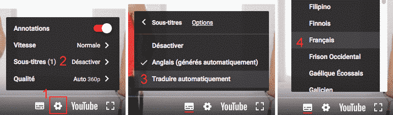 Comment mettre les sous-titre en français sur une vidéo youtube